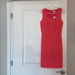 J.Crew Hot Pink Scallop Dress Size 00